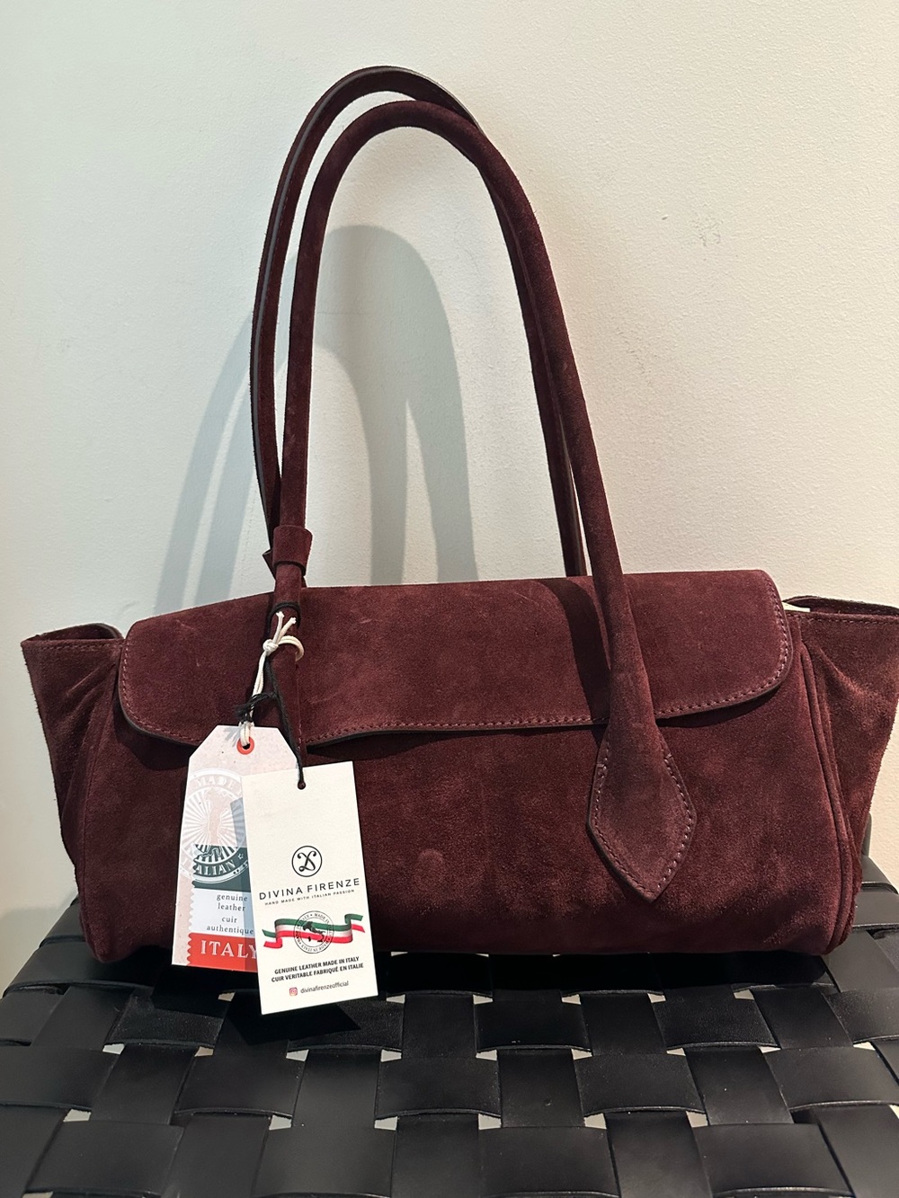 Divina Firenze Italian suede bag